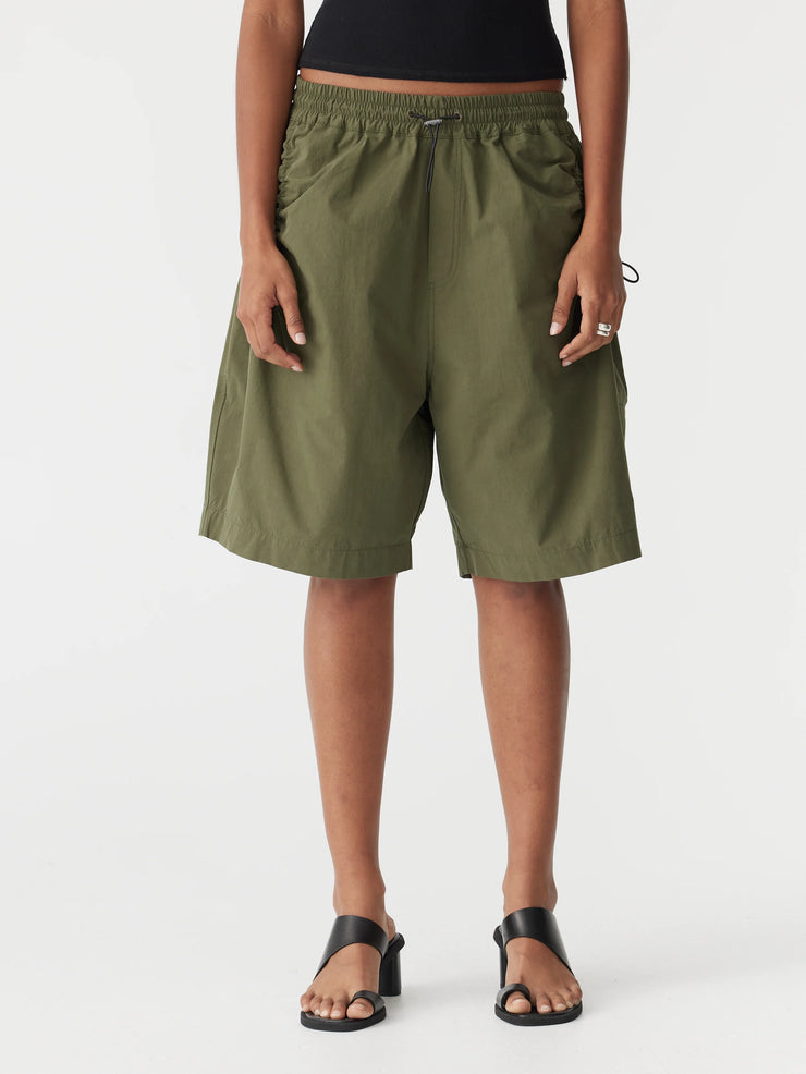 Crushed Cotton Hiker Short Khaki