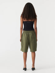 Crushed Cotton Hiker Short Khaki