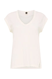 Scoop Neck Muscle Tank White