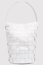 Woven Bucket Bag White