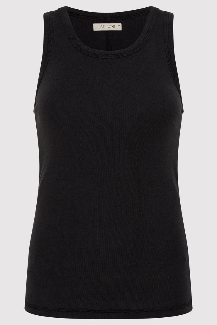 Organic Cotton Singlet Black