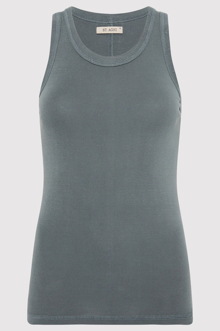 Organic Cotton Singlet Balsam Green