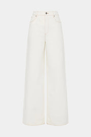 Stella Wide Leg Jean Washed White