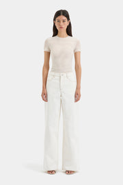 Stella Wide Leg Jean Washed White