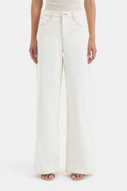 Stella Wide Leg Jean Washed White