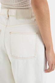 Stella Wide Leg Jean Washed White