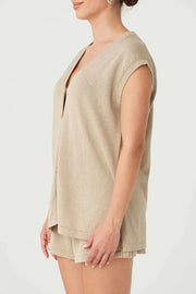 Ada Vest Taupe