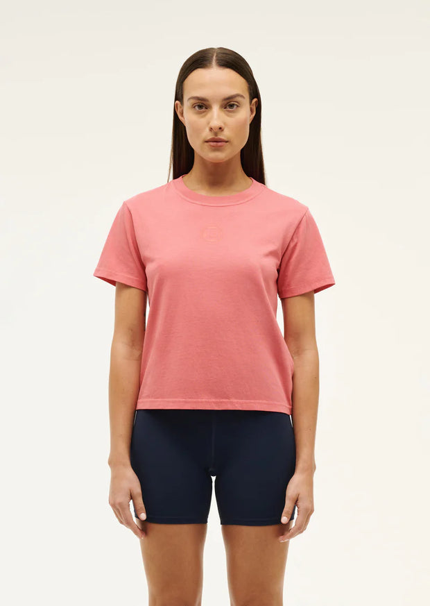 Sportive Short Sleeve Tee In Poppy Red