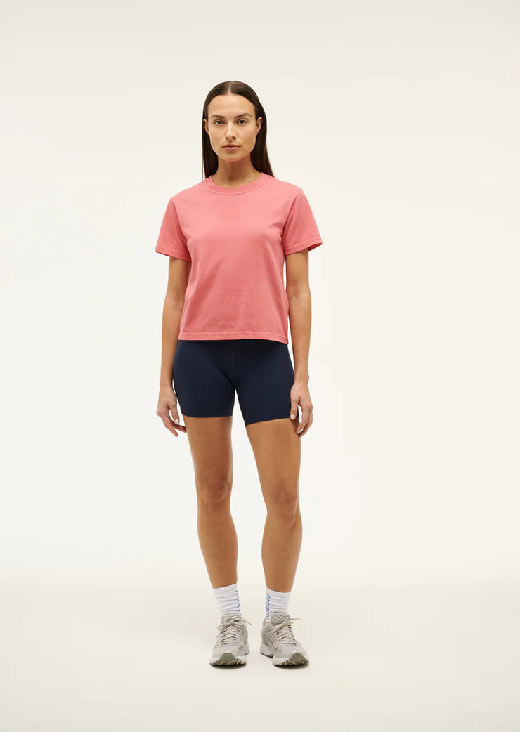 Sportive Short Sleeve Tee In Poppy Red