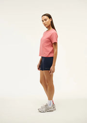 Sportive Short Sleeve Tee In Poppy Red