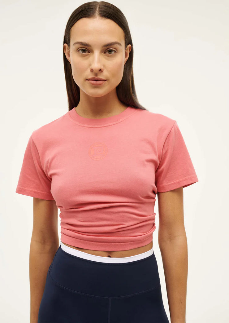 Sportive Short Sleeve Tee In Poppy Red