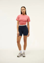 Sportive Short Sleeve Tee In Poppy Red