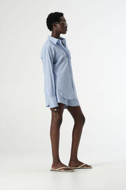 Poppy Short- Blue Stripe