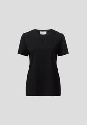 V&W Cut Out Tee Black