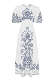 Hazel Embroidered Midi Dress