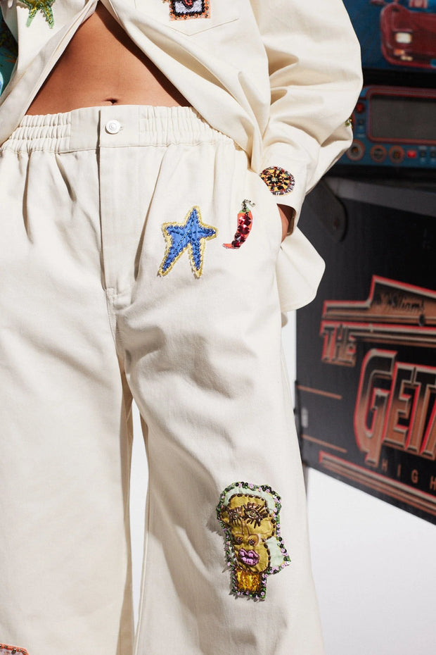 Players Embroidered Pant