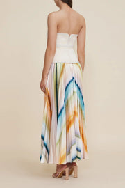 Avonlea Midi Dress Watercolour Stripe