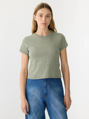 Raw Edge Baby T.Shirt Sage Marl