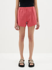 Canvas Flared Short Cranberry