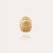Puce Scaramouche Stud Earrings Gold Black