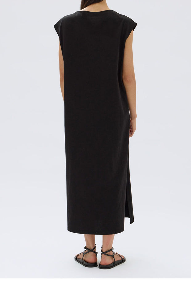 Kahrissa Jersey Tank Dress Black