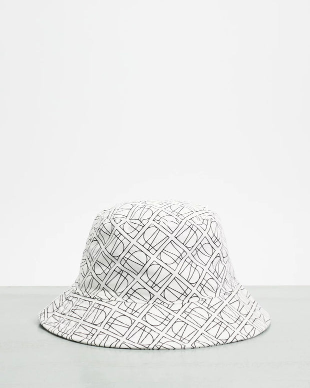 Jaycee Printed Bucket Hat Soft White