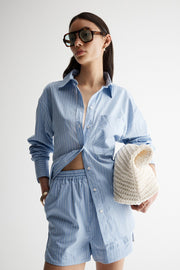 Poppy Shirt - Blue Stripe