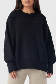 Harper Organic Knit Sweater Black
