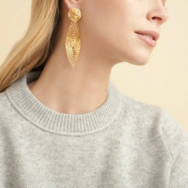 Longwave Earrings Gold