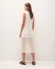 Ines Knit Dress White