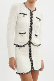 Demy Knit Jacket Ivory