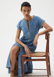 Clovelly Denim Dress Light Blue