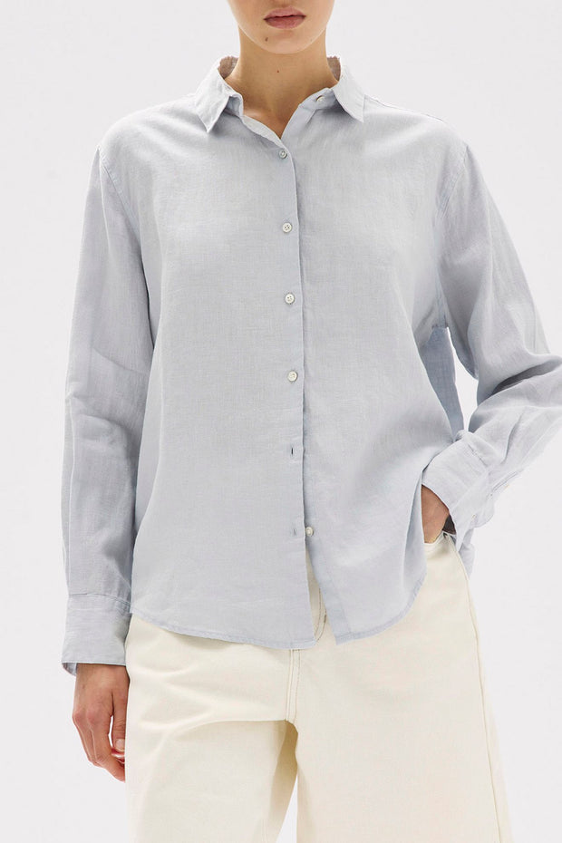 Xander Long Sleeve Shirt Blue Haze