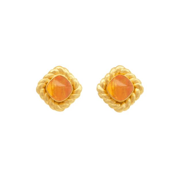 Antonia Orange Citrine Quartz Earrings