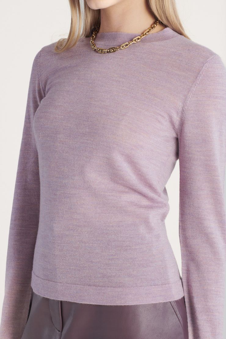 Ginny Knit Top Lilac Marle