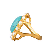 Oceana Ring Turquoise/Pearl