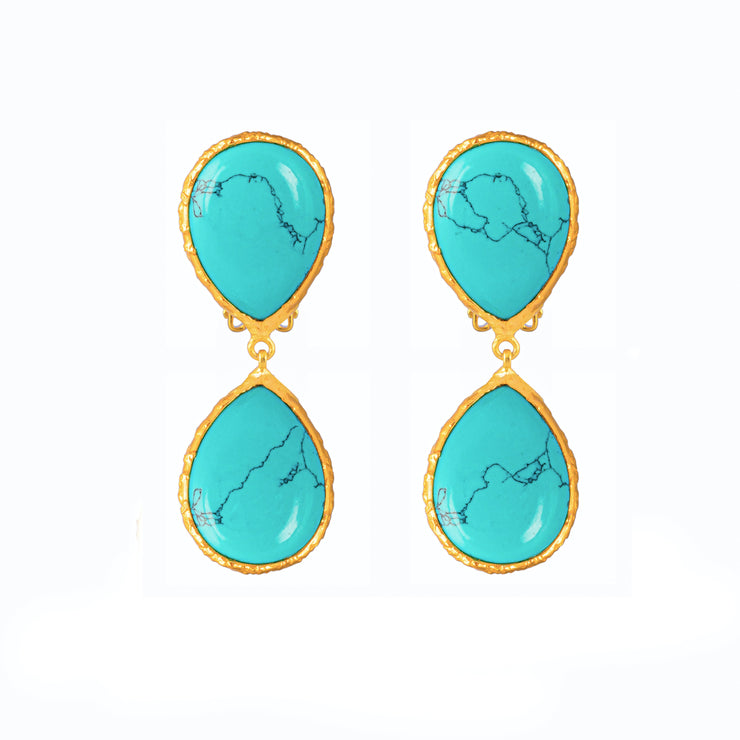 Sail Earrings Turquoise